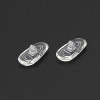 25 poros / rinkinys silikoniniai nosies pagalvėlės akiniams Minkštos nosies pagalvėlės akiniai neslystantys nosis 25pairs gray
