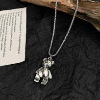 Necklace Niche Design Teddy Bear Sweater Necklace Women 'S New Trend Personality Cute Sweater Sweater black