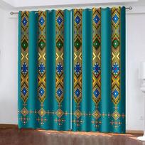 Žalios juostelės Tradicinės Karštas išpardavimas Etiopijos užuolaidos prabangiam svetainės miegamojo dekorui 100W130H(CM)40x51in&Hook