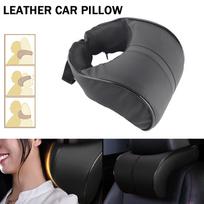 Automobilio kaklo pagalvė PU oda Memory Foam pagalvės Kaklo atrama Sėdynės galvos atlošo pagalvėlė juoda