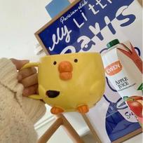 Creative Cute Mug Dudu Mouth Chicken Ceramic Mug Breakfast Juice Cup Household Milk Cup Cartoon Coffee Cup Birthday Gift 301-400ml
