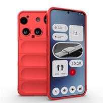 Apsauga nuo pirštų antspaudų Dėklas Nothing Phone 3 Dangtelis Nothing Phone 3 Funda Smūgiams atsparus TPU Silikoninis Galinis telefono dangtelis Nothing Phone 3 Nothing Phone (3) raudona