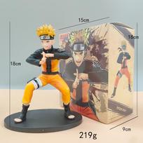 Anime NARUTO Action Figure Combat Form Ninja Model Naruto Kakashi Sasuke PVC Figure Desk Decor