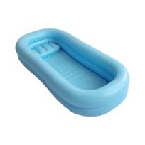 Nešiojama sulankstoma PVC pripučiama vonia neįgaliems ar pagyvenusiems žmonėms 212*96*37CM blue