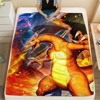 Charizard  Print Flannel Blanket, High quality Comfortable for All Seasons, Home Decor, Warmth and Comfort 80cm x 120cm