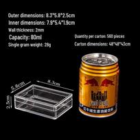 Premium Rectangular Transparent Plastic Box - Food Grade PS for Cosmetics, Candy, Gift Packaging, and Storage