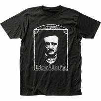 26 Edgar Allen Poe T Shirt Mens Licensed Pop Culture Retro Tee Mystery Writer Black Unisex T-Shirt L