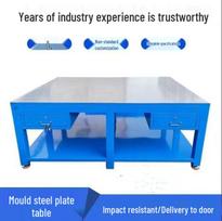 Fitter's Steel Plate Workbench with Vise for Mold Repair and Training Advisory Service