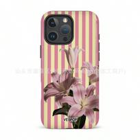 Pink Lily Apple 17 Pro Max phone case, iPhone 16 film 2-in-1 13/14/15 Plus premium iPhone 11