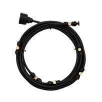 Outdoor Cooling Mist System 23 Meter 75FT Garden Patio Misting Hose with Brass Nozzles and Connector for Evaporative Cooling