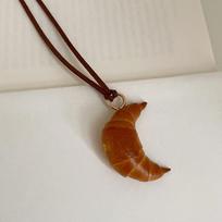 Cute Pretzel Necklace Bagel Croissant Bag Accessory Lovely Alkaline Bread Pendant  Couple Style 5