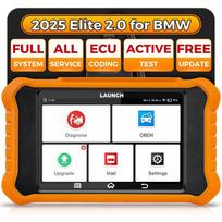 LAUNCH CRE 2.0 BMW dvikryptis automobilio OBD2 skaitytuvas diagnostikos įrankis su nemokamu atnaujinimu visam laikui 5" Battery Powered