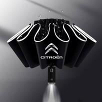 IKQK4 Car Led Umbrella Automatic Folding Windproof Sunshade Umbrella for Citroen C1 C2 C3 C4 C5 C6 C8 C4L DS3 DS4 DS5 Car Accessories