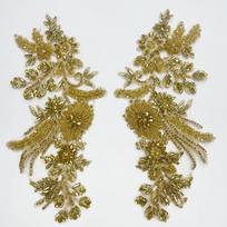 Hand-Sewn Eco-Friendly 3D Diamond Motif Flatback Glass Rhinestone Flower Garment Accoutrement 1440PCS&like photo auksas