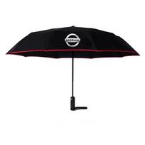 lfcsw2 Nissan Qashqai Juke X-Trail Patrol Note Leaf Altima Maxima Murano Micra Tiida Car Automatic Folding Windproof Sunshade Umbrella juoda
