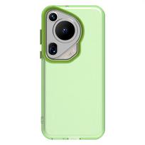Frosted Transparent Case For Huawei Pura 70 Ultra Case Silicone Matte Simple TPU Cover Pura 70 Ultra 70 Pro Plus Protector Case For Pura 70 žalia