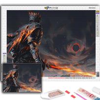 5D Diy Diamond Painting Game Dark Souls Cross Stitch Full Diamond Embroidery Mosaic Full Round 20X30CM