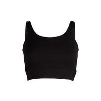 Nike Yoga Luxe Cropped Tank Top Women Tops Black CQ8966-010 L black