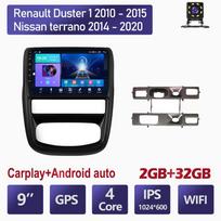 Car Radio Android For Renault Duster 1 2010 - 2015 For Nissan terrano 2014 - 2020 Multimedia Player WIFI GPS Navigation Carplay 4+64GB 2+32GB