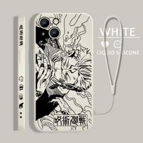 Jujutsu Kaisen Animation Cute For Apple iPhone 15 14 13 12 11 XS XR X 8 7 Pro Max Plus Mini Liquid Left Rope Phone Case iPhone 12