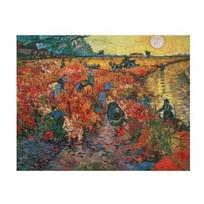 Garsioji Van Gogo tapyba raudonais vynuogynais Arle Aliejinė drobė Tapyba Plakatai Spaudiniai Sienų paveikslas svetainės dekoravimui Be rėmelio 21*30cm No Frame