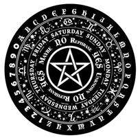 Švytuoklės lenta, metafizinė pranešimų lenta, guminė būrimo lenta, raganavimo Wiccan altoriaus reikmenys