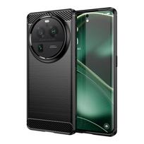 Dėklas Oppo Find X6 Pro Dėklas Oppo Find X6 Pro Bamperis Apsauga nuo smūgių Minkštas Silikoninis Anglies Pluošto Dėklas Oppo Find X6 Pro Dėklas For Oppo Find X6 Pro juoda