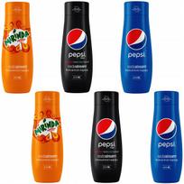 6 SodaStream koncentratų rinkinys 2x (Pepsi + Pepsi MAX)