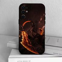 Game God of W-War Kratos  Phone Case Black Silicone Soft For Samsung S25,S24,S21,S22,S23,S30,Ultra,S20,Plus,Fe,Lite Samsung S25Plus gray