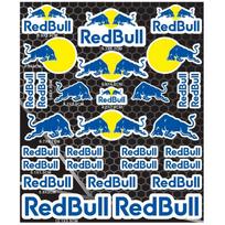 Motorcycle stickers, red bull events sponsored stickers, plastic helmet, car body, homemade decorative waterproof sunscreen stickers tank