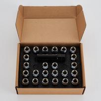 24+1 M14x1.5 Anti-theft Nut Set Seven-slot Lug Nuts With Sleeve Tool Thickness 51mm M14x1.5 sidabras