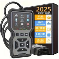AWT1 2025 V519 Professional Obd2 Scanner - Usb-Powered Automotive Diagnostic Tool with Real-Time Data Stream, Full-Featured pilka