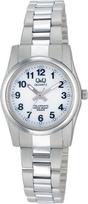5 ATM Water Solar [Citizen Q&Q] Q&Q Watch, Resistant, Powered, Women's, Silver, H971-204