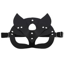 Fancy Fox Mask In Five Striking Colors Great For Masquerade And Costume Events juoda