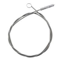 1 5 Meter Refrigerator Drain Pipe Cleaning Brush Flexible Stainless Steel Wire with Nylon Bristle Brush for Cleaning Narrow Tubes and Pipes One Size gray