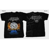 New Dtg/dtf Printed T-shirt ANTHRAX Persistence of Time S raudona