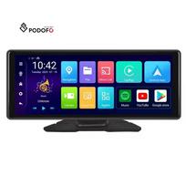 Podofo 4+64G 10.26  8 Core Android Portable Carplay Screen Car Stereo Android Auto Front Camera DVR GPS WIFI BT Auto Electronics 10.26" 64 g 4 g