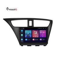 Podofo Double Din Android Car Radio 9 Inch Car Stereo for Honda Civic 2012-2017 Carplay Android Auto BT GPS Hi-Fi WiFi 9" No No