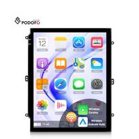 Podofo 9.7 Inch Car Stereo 6+128GB Android Car Radio Wireless CarPlay Android Auto BT/WiFi/GPS/FM/RDS/Double USB Vertical Screen 9.7" 128GB ROM 6GB RAM
