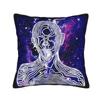 Band Nirvanaed Pillow Case Soft Pillow Cover Vintage Cushion Cover For Wedding Party Home Decor Peach skin 18*18(CM)-1Pcs