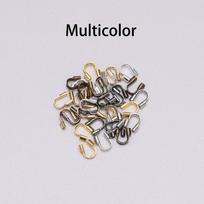 100Pcs/Bag 4.5*4mm Wire Protectors Wire Guard Guardian Protectors Loops U Shape Connector Accessories For Jewelry Making Finding įvairiaspalvis