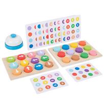 Montessori spalvos rodyklės krypties stalo žaidimas Vaikų žaislai Medinis rūšiuotojas Tėvų ir vaikų interaktyvaus mąstymo lavinimo dėlionės žaidimas