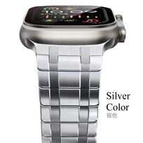 Magnetic Loop Strap For Apple Watch Series10 46mm Link Bracelet For iWatch Ultra 2 49mm 9 8 7 6 5 4 45mm 44mm 42mm Stainless Steel Band Series 3 2 1 42mm sidabras