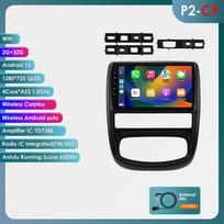 Hizpo 4G išmanusis ekranas Carplay Renault Duster 2010-2015, Nissan Terrano 3 2014-2022, automobilio radijas, multimedijos vaizdo grotuvas, navigacija, stereo sistema, GPS P2CP 4Core 2G 32G