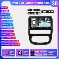 Hizpo 4G išmanusis ekranas Carplay Renault Duster 2010-2015, Nissan Terrano 3 2014-2022, automobilio radijas, multimedijos vaizdo grotuvas, navigacija, stereo sistema, GPS S8 8Core 8G 128G 360