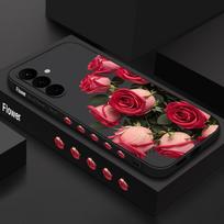 Rose Flowers Phone Case For Samsung Galaxy A56 A17 A26 A16 A36 A55 A54 A53 A15 S24 S25 FE S25 S22 S23 Ultra Plus Lanyard Soft Cover Samsung Galaxy S25 FE juoda