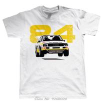New Men Cotton T-Shirt  S1, Mens Rally Car TShirt - Group B Historic Rally T Shirt Hip Hop Tees Tops Harajuku XXXXL balta