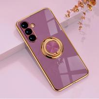 Plating Ring Holder Case For Samsung A57 A37 A27 A17 A07 A56/36/26/16/06 A55/35/25/15/05 A73/72/54/53/52/34/33 Soft Cover For Samsung A37 gray