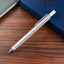 6 In 1 Tool Pen Multifunctional Rotary Ballpoint Pen Mini Level Metal Touch Screen Capacitive Pen sidabras