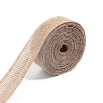 Solid Color Jute Burlap Ribbon Brown Color Rustic Ribbon Spool Burlap Craft Ribbon  for DIY Craft 1cm*2m
